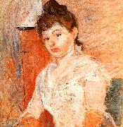 Berthe Morisot Jeune Fille en Blanc Norge oil painting reproduction